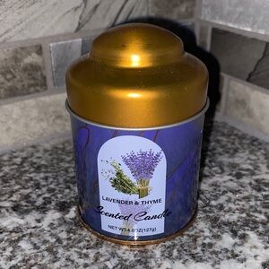 Lavender & Thyme Scented Candle
